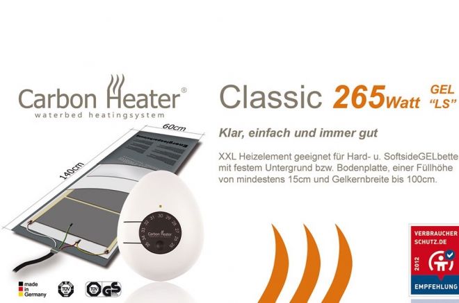 Carbon Heizung Gelbett