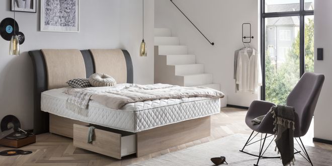 Wasserbett Kammersystem Livorno mit Schubladen